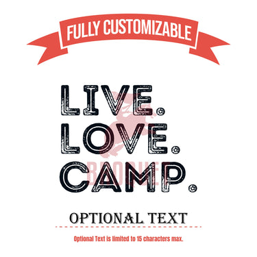 Custom Live Love Camp Camping Coffee Tumbler